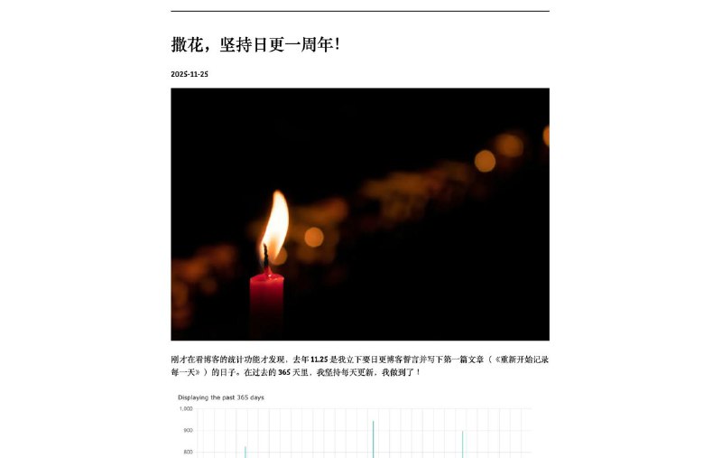 恭喜 So!azy 日更一周年！频道